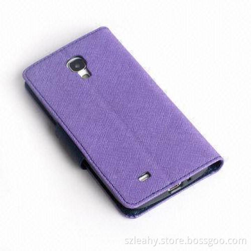 Flip PU Leather Stand Mobile Phone Case for Samsung Galaxy S4